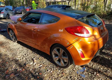 2012 Hyundai Veloster Base W/Black from USA, damaged, VIN KMHTC6AD4CU034489